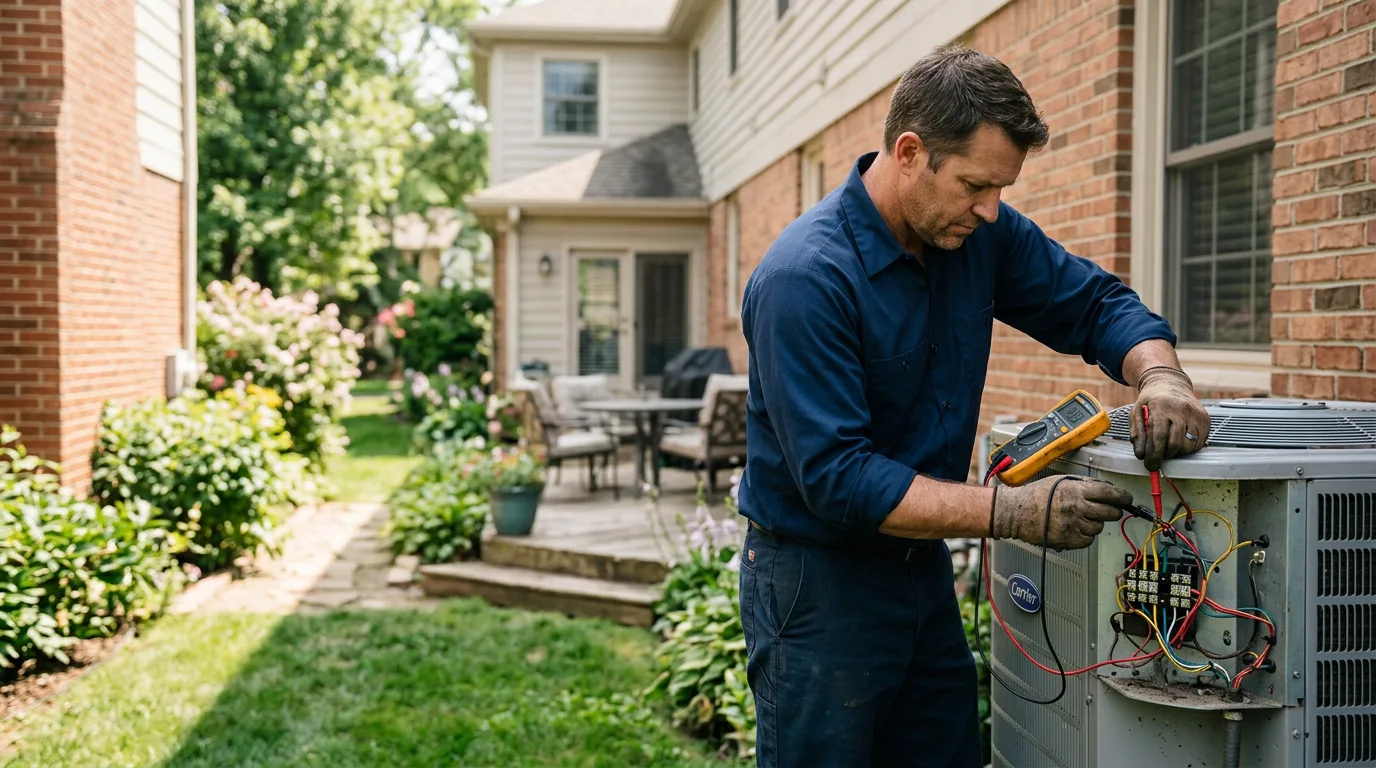 HVAC technician working near Wheeler, WI